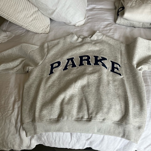 Parke Varsity Mockeneck Navy and Gray - Picture 4 of 4